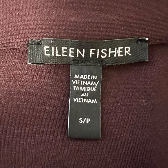 Eileen Fisher Womens Washable Flex Ponte Stand Collar Overshirt Brown size S - Picture 11 of 15